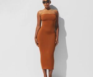 skims mesh plunge midi dress Skims Mesh Plunge Midi Dress | Onyx | Black | Skims Body | XS | X-Small
